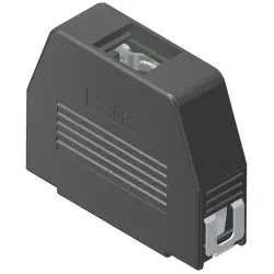 D-Sub connector housing, size: 3 (DB), straight 180°, angled 90°, cable Ø 11 mm, ABS, black, 16-001830E