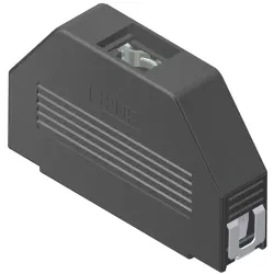 D-Sub connector housing, size: 4 (DC), straight 180°, angled 90°, cable Ø 11 mm, ABS, black, 16-001840E