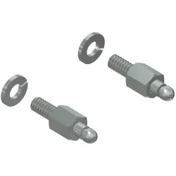 Locking pin, UNC 4-40 for snap lock, 16-002190E