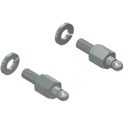 Locking pin, UNC 4-40 for snap lock, 16-002190E - 1