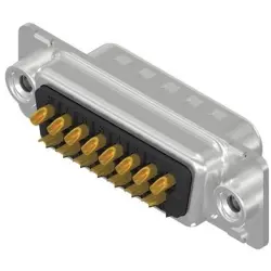 D-Sub plug, 15 pole, standard, equipped, straight, solder cup, 163A11279X