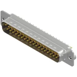 D-Sub plug, 37 pole, standard, equipped, straight, solder cup, 163A11299X