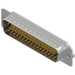 D-Sub plug, 50 pole, standard, equipped, straight, solder cup, 163A11309X
