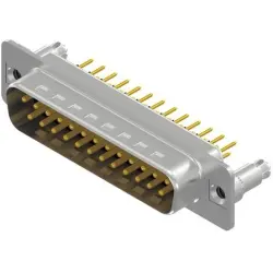 D-Sub plug, 25 pole, standard, equipped, straight, solder pin, 163A16179X