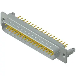 D-Sub plug, 37 pole, standard, equipped, straight, solder pin, 163A16189X