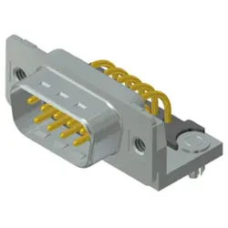 D-Sub plug, 9 pole, standard, equipped, angled, solder pin, 163A16359X