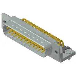 D-Sub plug, 25 pole, standard, equipped, angled, solder pin, 163A16379X
