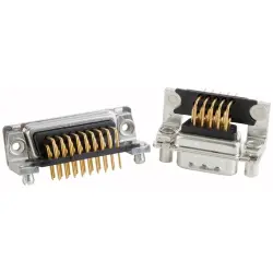 D-Sub plug, 26 pole, high density, equipped, angled, solder pin, 163A17779X