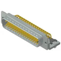 D-Sub plug, 50 pole, standard, equipped, angled, solder pin, 163A18339X