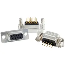 D-Sub plug, 9 pole, standard, equipped, straight, solder pin, 163B11119X