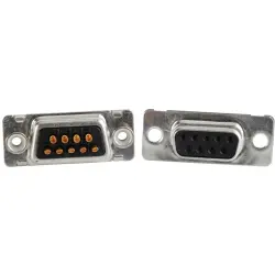 D-Sub socket, 9 pole, standard, equipped, straight, solder cup, 164A10219X