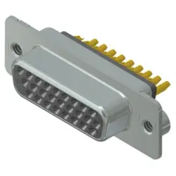 D-Sub socket, 26 pole, high density, equipped, straight, solder cup, 164A17069X
