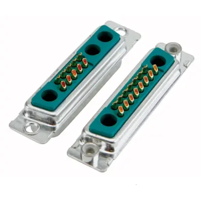 D-Sub socket, 19 pole, 17W2, partially equipped, straight, solder cup, 3017W2SAM99A30X - 1