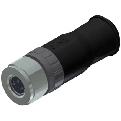 Jack, M8, 3 pole, screw connection, screw locking, straight, 42-00010 - 1