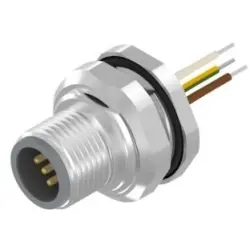 Plug, M12, 5 pole, screw locking, straight, 43-01013