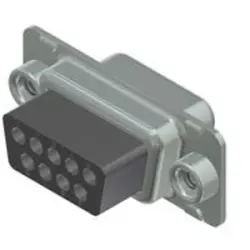 D-Sub socket, 9 pole, standard, unequipped, straight, crimp connection, DSS1XSXXG04X