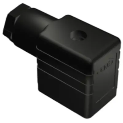Valve connector, DIN shape B, 2 pole + PE, 250 V, 1.5 mm², KB132000B9 - 1