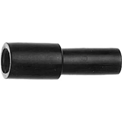 Cable grommet, cable Ø 2.5 to 3.3 mm, RG-179B/U, RG-316/U, RD-316, 0.45/1.4, L 20 mm, plastic, black, 100001075 - 1
