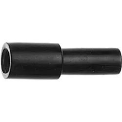 Cable grommet, cable Ø 2.5 to 3.3 mm, RG-179B/U, RG-316/U, RD-316, 0.45/1.4, L 20 mm, plastic, black, 100001075
