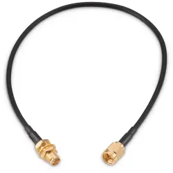 Coaxial cable, SMA plug (straight) to SMA jack (straight), 50 Ω, RG-174/U, grommet black, 2 m, 655035032200003