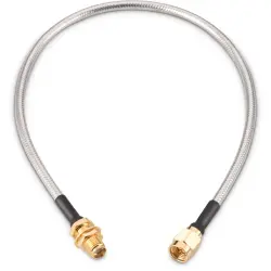 Coaxial cable, SMA plug (straight) to SMA jack (straight), 50 Ω, 0.141" CONFORMABLE, grommet black, 304.8 mm, 65503503230507