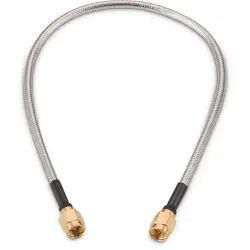 Coaxial cable, SMA plug (straight) to SMA plug (straight), 50 Ω, 0.141" CONFORMABLE, grommet black, 304.8 mm, 65503503530507