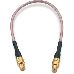 Coaxial cable, MCX plug (straight) to MCX plug (straight), 50 Ω, RG-178/U, grommet black, 152.4 mm, 65506506515304