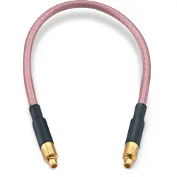 Coaxial cable, MMCX plug (straight) to MMCX plug (straight), 50 Ω, RG-316/U, grommet black, 152.4 mm, 65560560515305