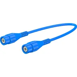 Coaxial cable, BNC plug (straight) to BNC plug (straight), 50 Ω, RG-58, grommet blue, 500 mm, 67.9770-05023