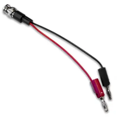 Coaxial cable, BNC plug (straight) to banana plug, PVC, 0.1 m, BU-5120-A-4-0 - 1