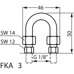 Elbow fitting, FKA 3, Elbow fitting