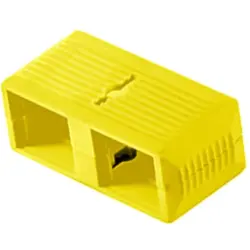 Connection clamp, yellow, for SC duplex, 100000883