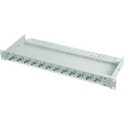 FO patch panel, 12 x SC duplex, (W x H x D) 482 x 44 x 175 mm, gray, 100021690