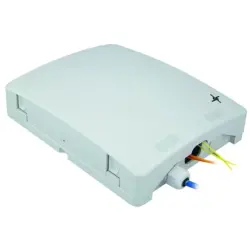 FO wall distributor, 12 x 50/125 OM3, 6 x SC duplex, (W x H x D) 250 x 200 x 64 mm, light gray, 100022238