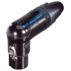 XLR jack, 5 pole, gold-plated, 1.0 mm², AWG 18, metal, NC5FRX-B