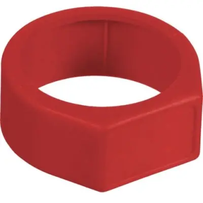 Marker ring, with labeling field, red for XLR connector, XCR-2 - 1