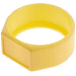 Marker ring, with labeling field, yellow for XLR connector, XCR-4