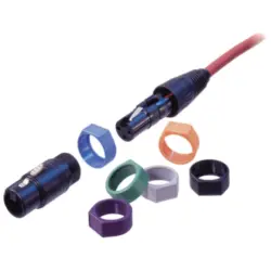 Marker ring, with labeling field, green for XLR connector, XCR-5