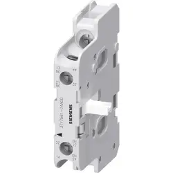 Auxiliary switch, 5.6 A, 1 Form A (N/O) + 1 Form B (N/C), screw connection, 3TY7561-1AA00