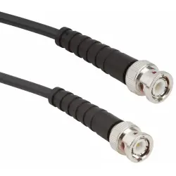 Coaxial cable, BNC plug (straight) to BNC plug (straight), 50 Ω, RG-58, grommet black, 610 mm, 115101-19-24.00