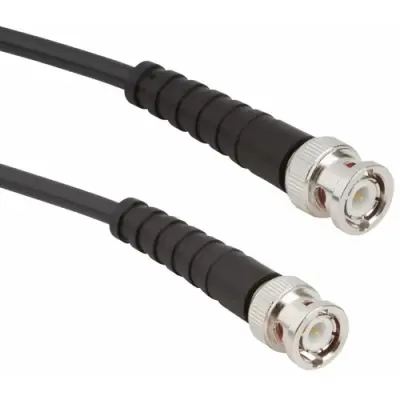Coaxial cable, BNC plug (straight) to BNC plug (straight), 50 Ω, RG-58, grommet black, 610 mm, 115101-19-24.00 - 1