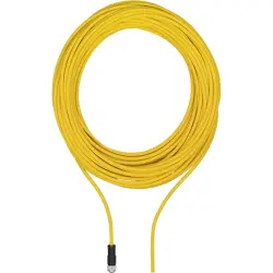 Sensor actuator cable, M12-cable socket, straight to open end, 8 pole, 20 m, PUR, yellow, 2 A, 540333