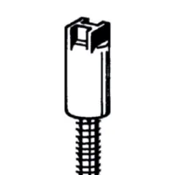 Trimming screw, black