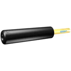 Adapter, 2 mm socket to 2 mm plug, green, 24.0159-25