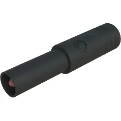 Safety adapter, 4 mm plug to 2 mm socket, black, CAT III, 973610100