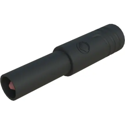 Safety adapter, 4 mm plug to 2 mm socket, black, CAT III, 973610100 - 1