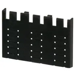 Terminal cover, 3 pole, size 3, (L x W x H) 57 x 89 x 7 mm, 100780