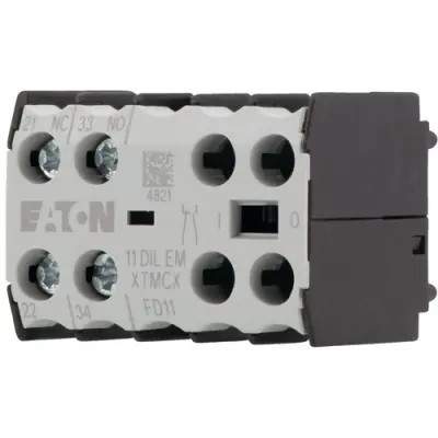 Auxiliary switch, 4 A, 1 Form A (N/O) + 1 Form B (N/C), screw connection, 010080 - 1