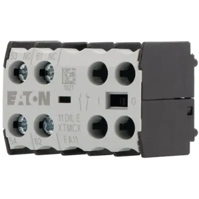 Auxiliary switch, 2 pole, 1 Form A (N/O) + 1 Form B (N/C), screw connection, 010224 - 1