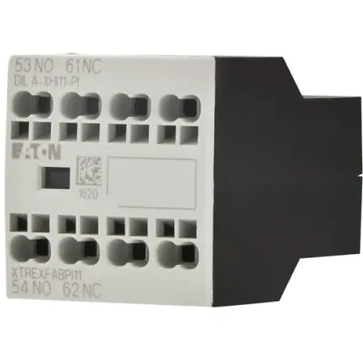 Auxiliary switch, 2 pole, 1 Form A (N/O) + 1 Form B (N/C), spring-clamp connection, 199314 - 1